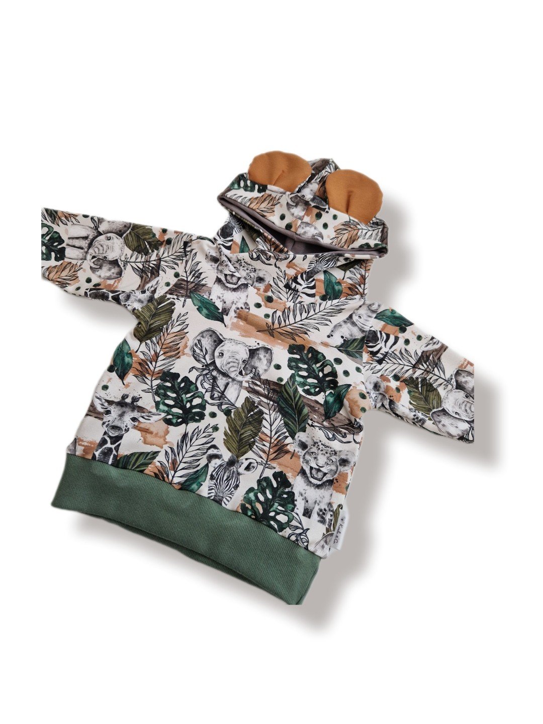 Capuchon- sweatshirt- safari-dieren