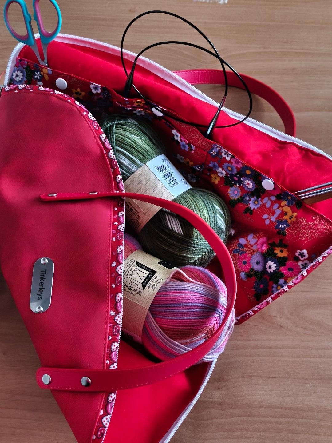 Handgemaakte brei- en haaktas – oma - 124079 Handgemaakte brei- en haaktas – oma