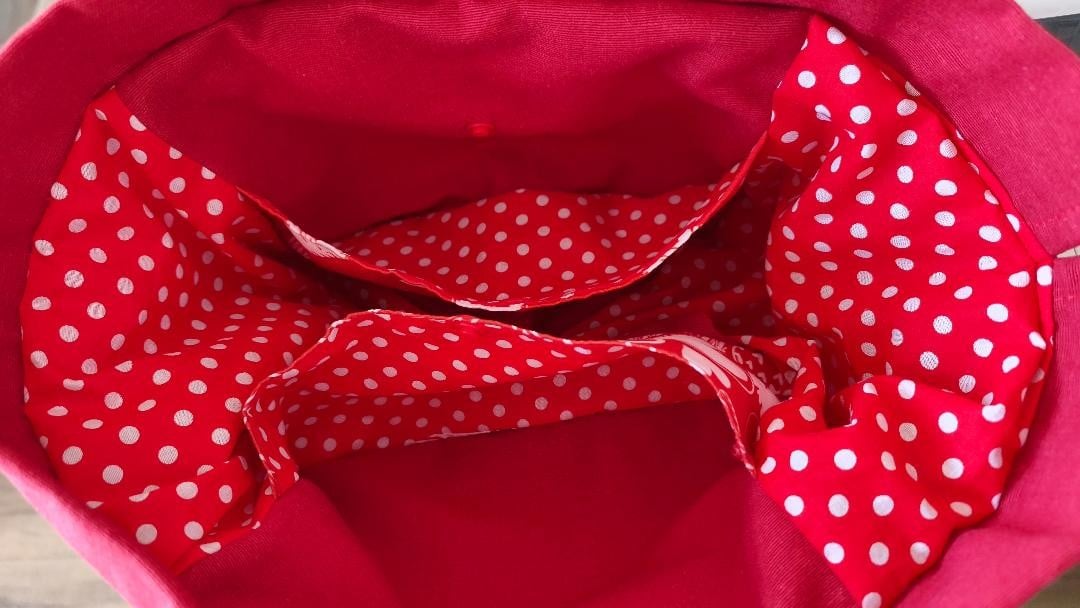 Projecttas – Handgemaakte breitas - haaktas rood