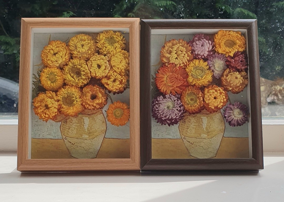 Bijzondere 3D Droogbloemen Kunstwerk van Van Gogh's Zonnebloemen - Un… - 149172 Bijzondere 3D Droogbloemen Kunstwerk van Van Gogh's Zonnebloemen - Unieke Decoratie