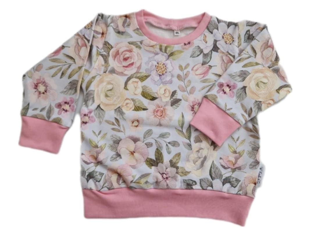Handhemaakte truin- sweatshirt- bloemen - 56261.jpeg Trui- sweatshirt- bloemen