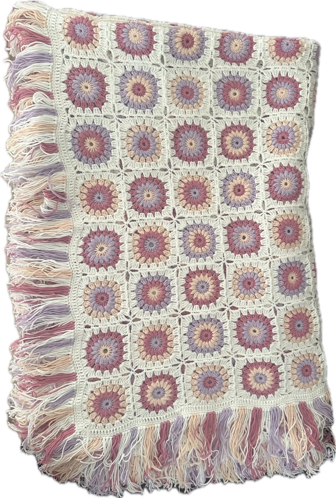 Gehaakte  Granny Square deken