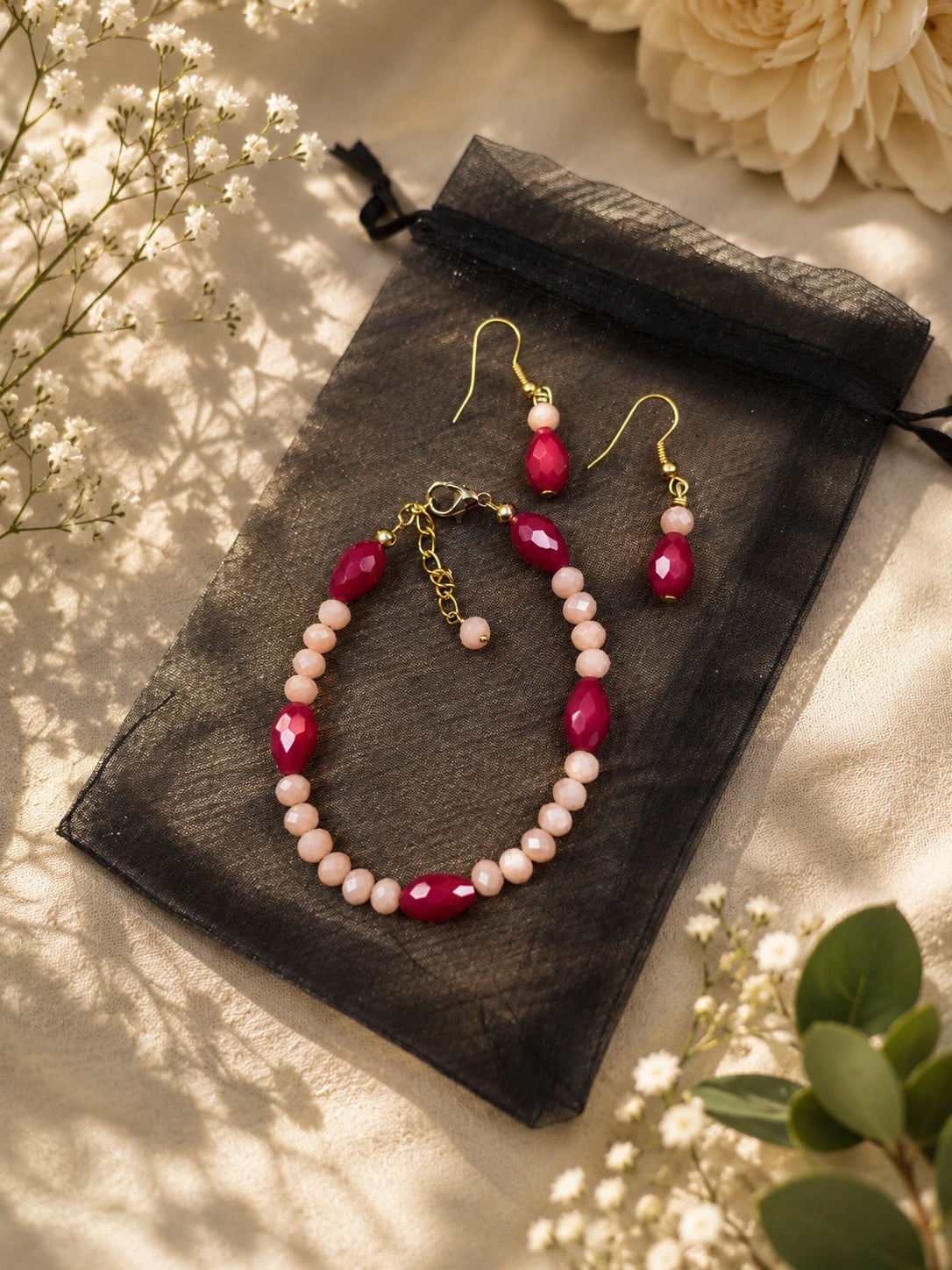 Armband en oorbellen set