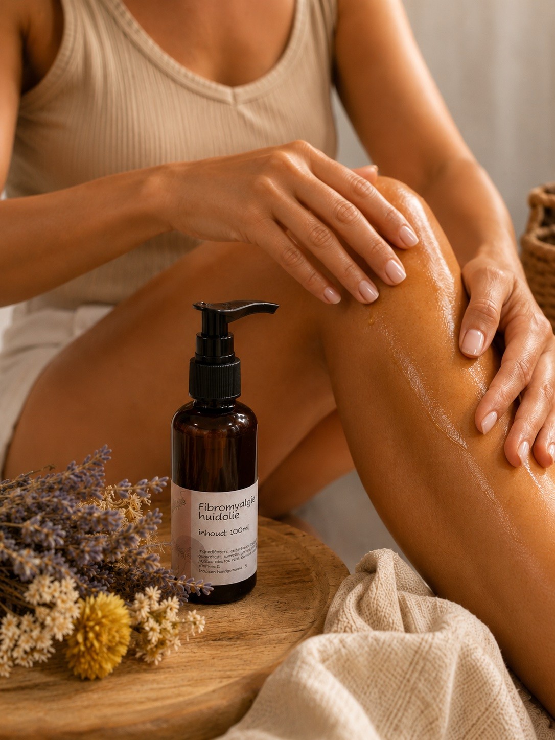 Fibromyalgie huidolie, verlichting door etherische olie - 139436 Fibromyalgie huidolie, verlichting door etherische olie