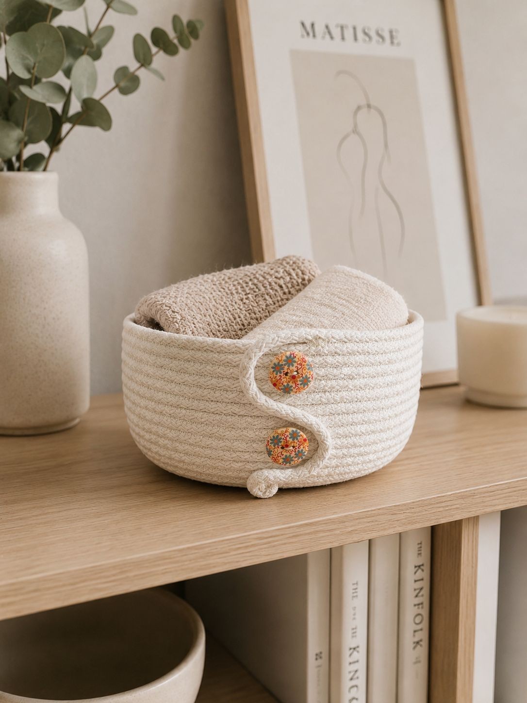Handgemaakte Opbergmand Ø24 cm