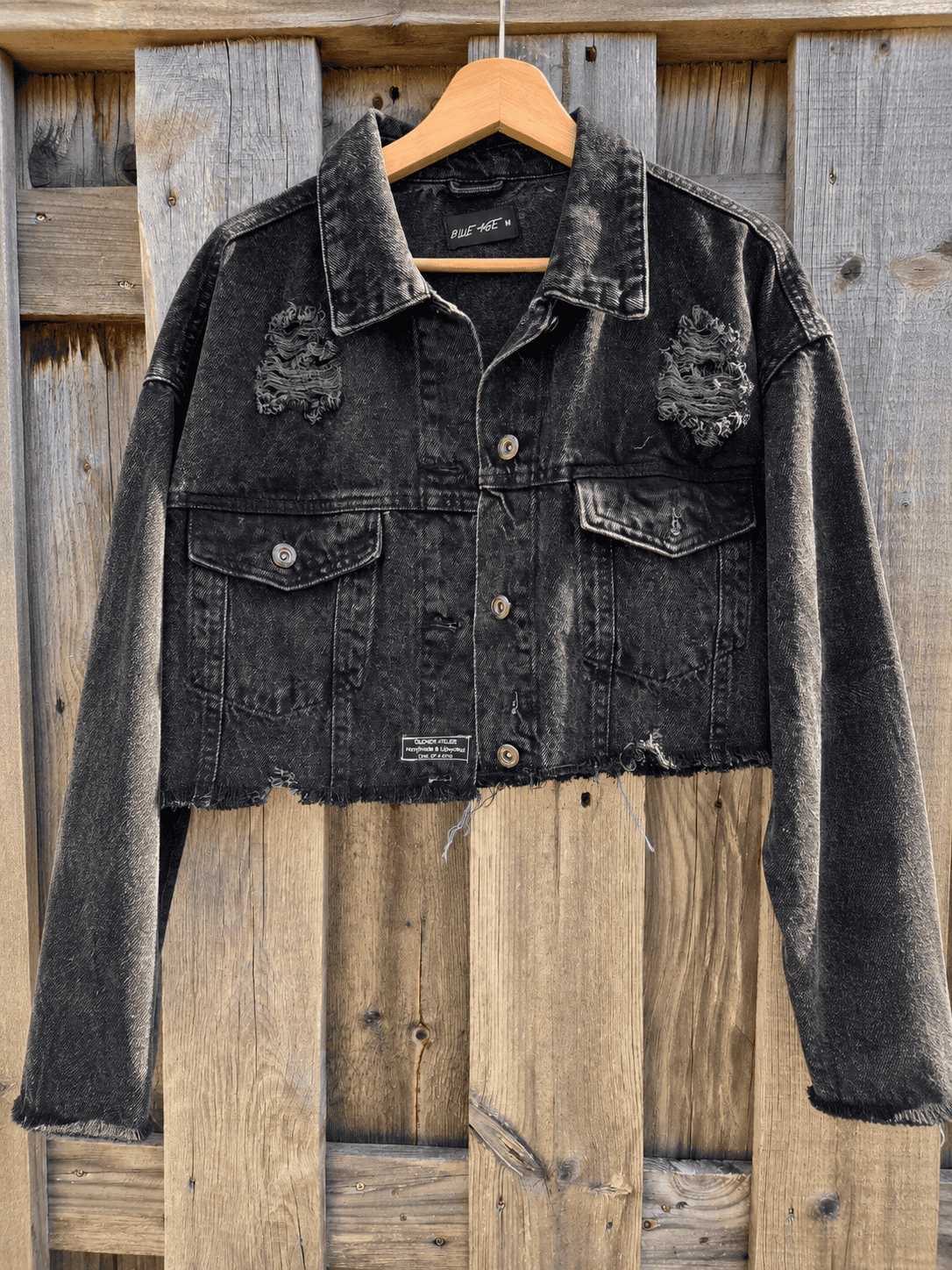 One of a Kind Cowgirl Upcycled Denim Jacket – Handmade - 154576 One of a Kind Cowgirl Upcycled Denim Jacket – Handmade
