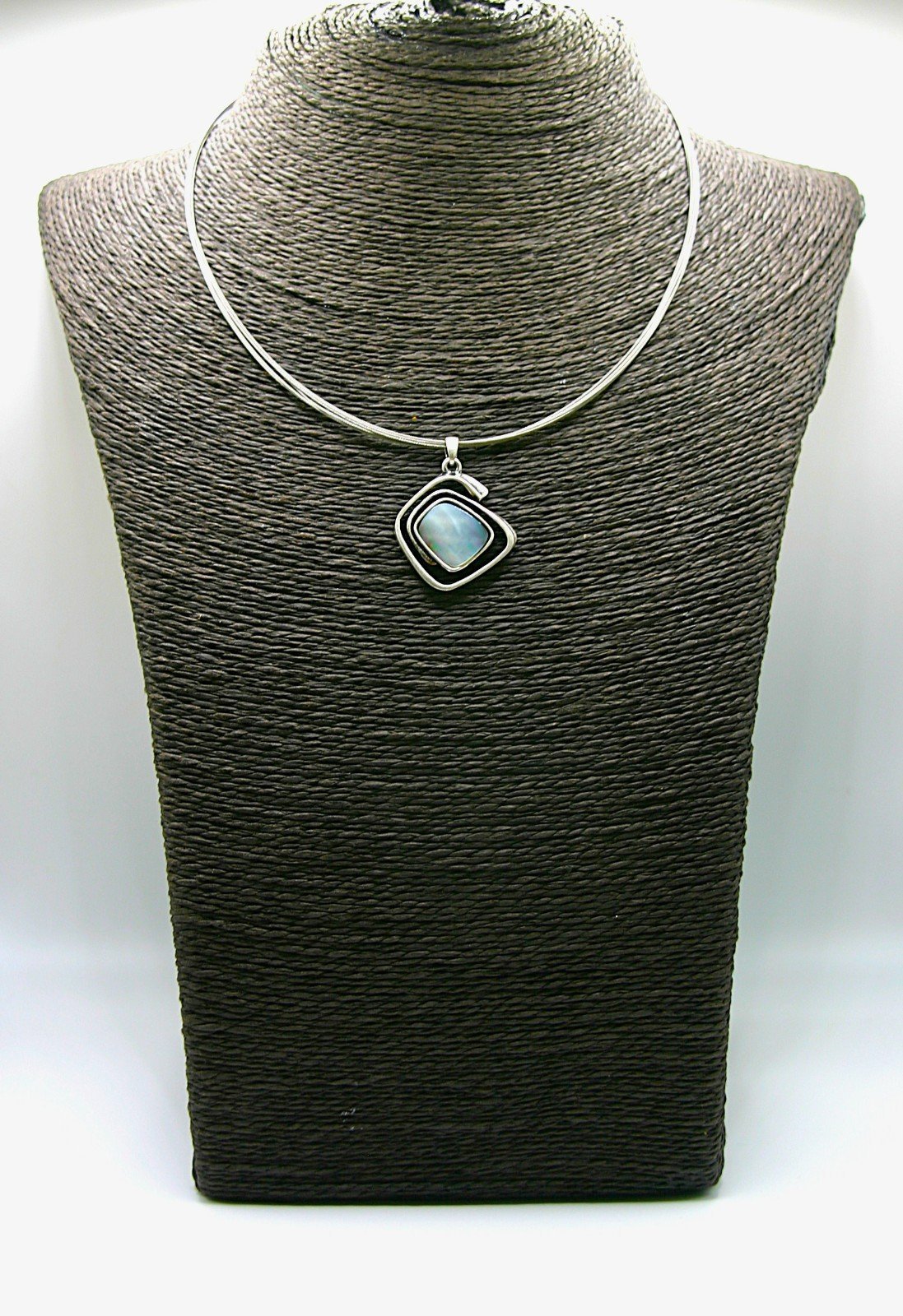 Ringed Stone ketting met hanger