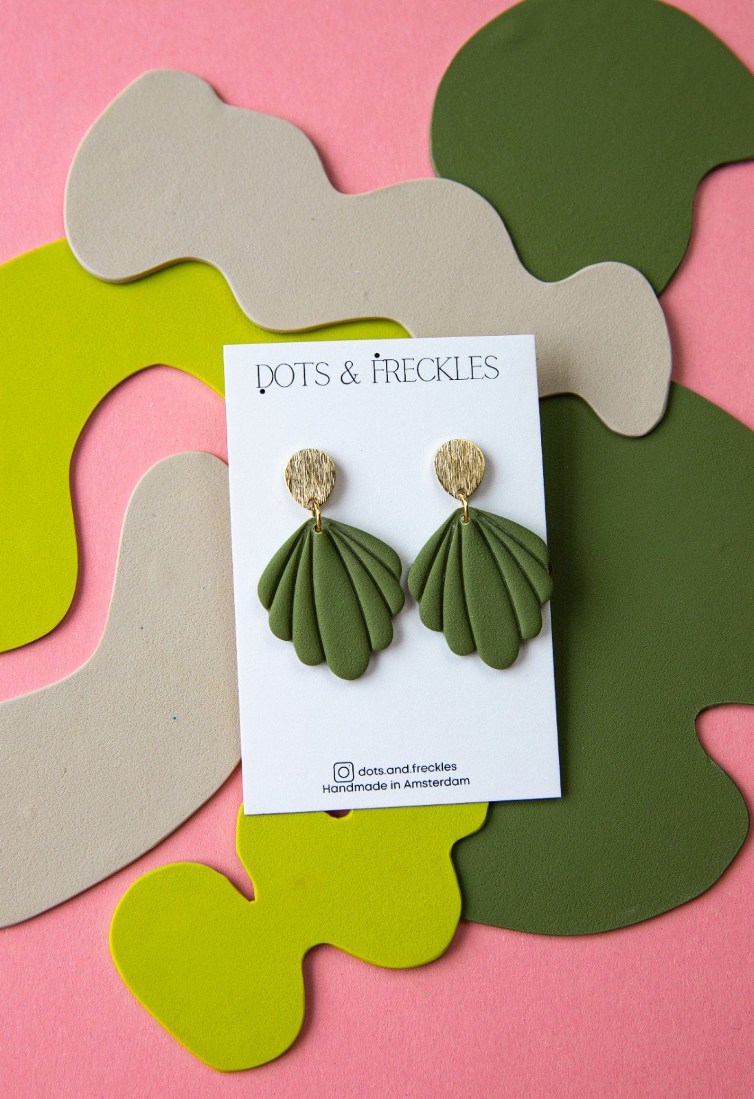 Lichte Statement Polymer Klei Oorbellen (19 kleuren verkrijgbaar) EVELYN