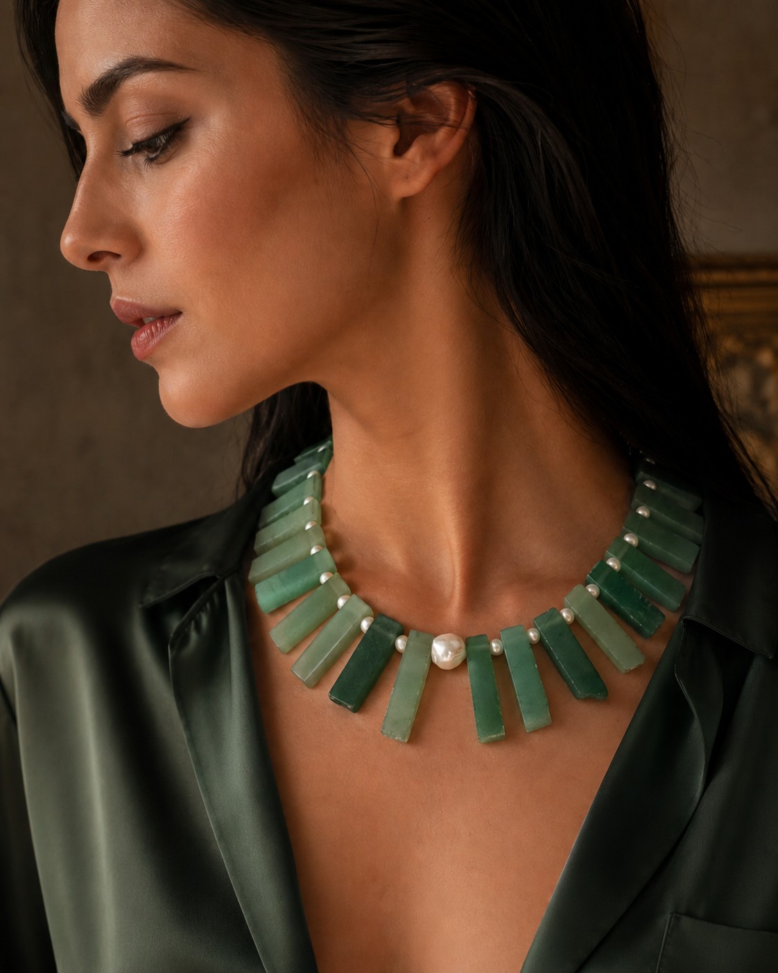 Aventurijn ketting - 128135 Aventurijn ketting