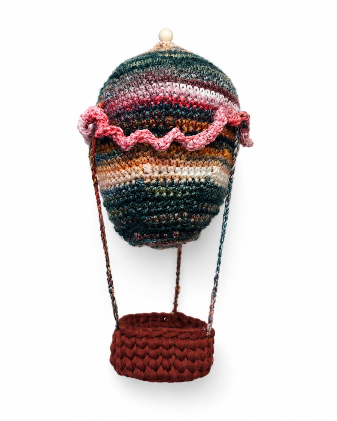 Handgemaakte gehaakte luchtballon – decoratie voor babykamer of kin… - 148320 Handgemaakte gehaakte luchtballon – decoratie voor babykamer of kinderkamer
