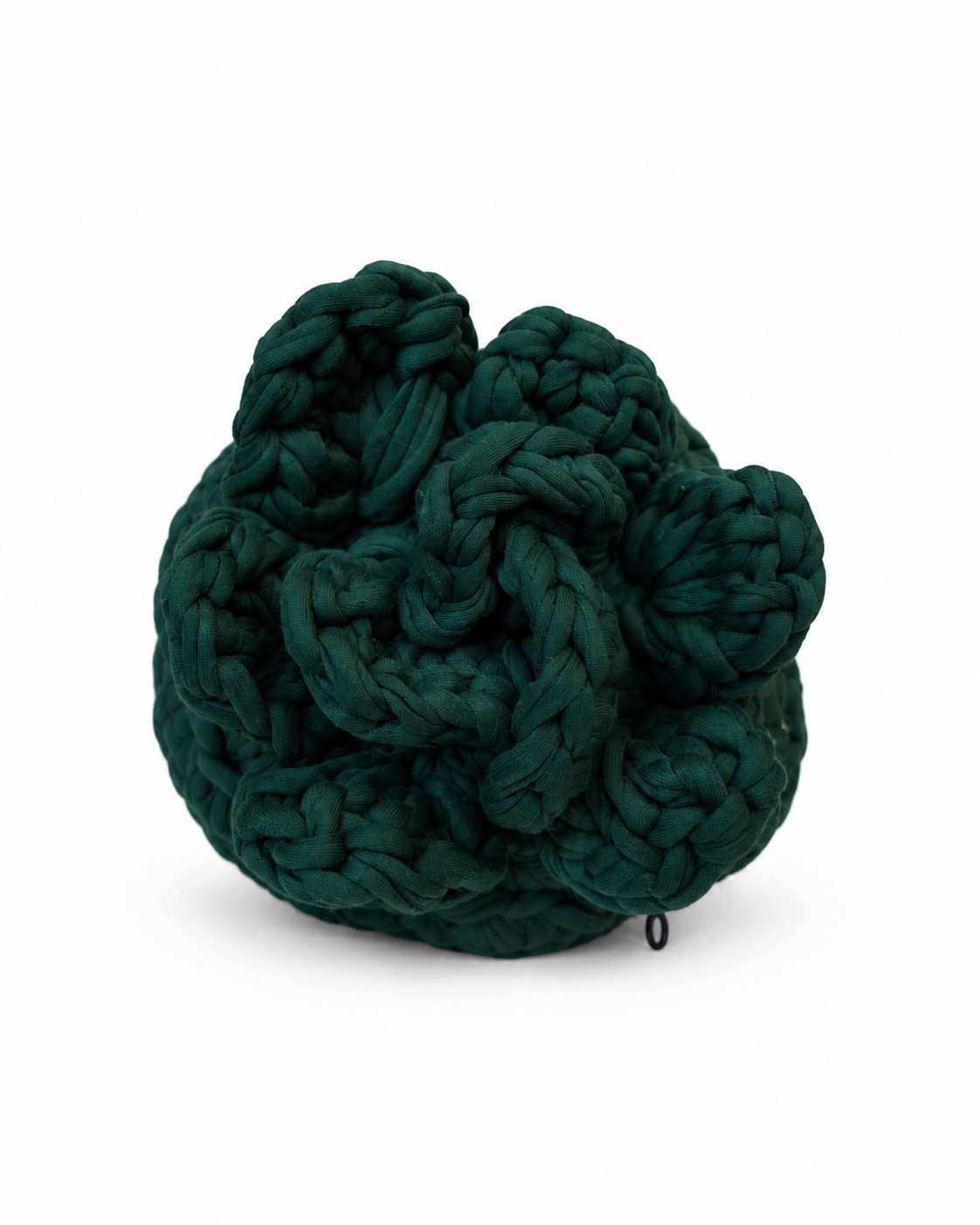 Handgemaakte groene gehaakte handtas met rozen - 148549 Handgemaakte groene gehaakte handtas met rozen