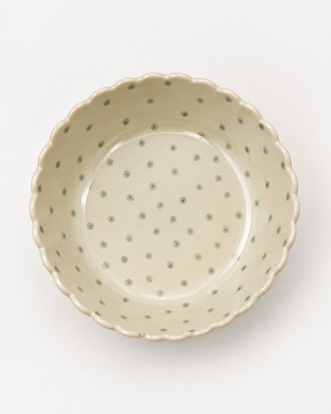 Bloomingville chipsschaal met golfrand en stippen - 156239 Bloomingville chipsschaal met golfrand en stippen