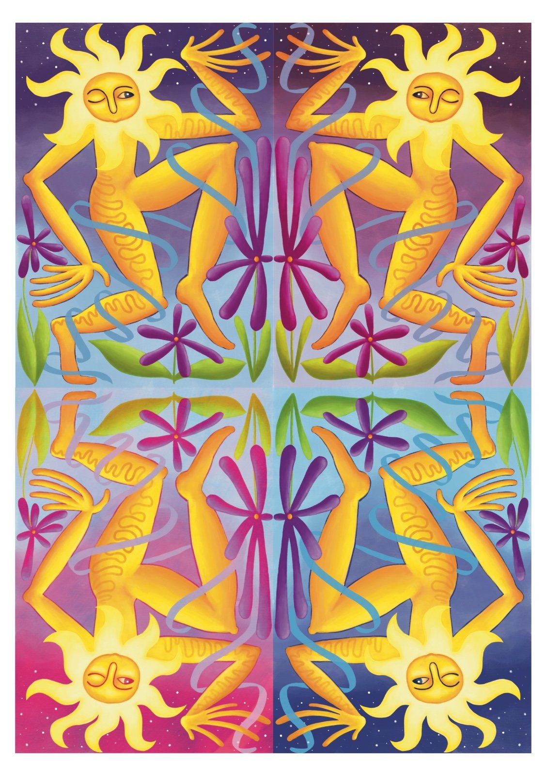 Print illustratie ‘Zonnedans’ - A3