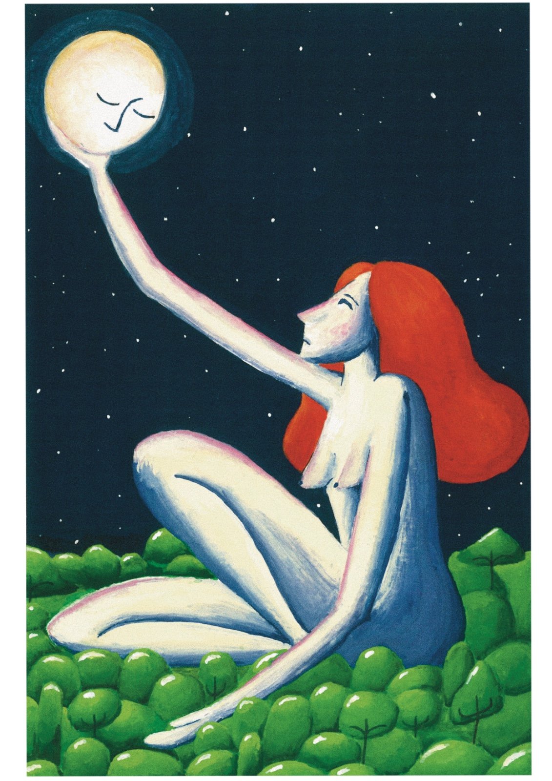 Print illustratie ‘Maanvrouw’ A3