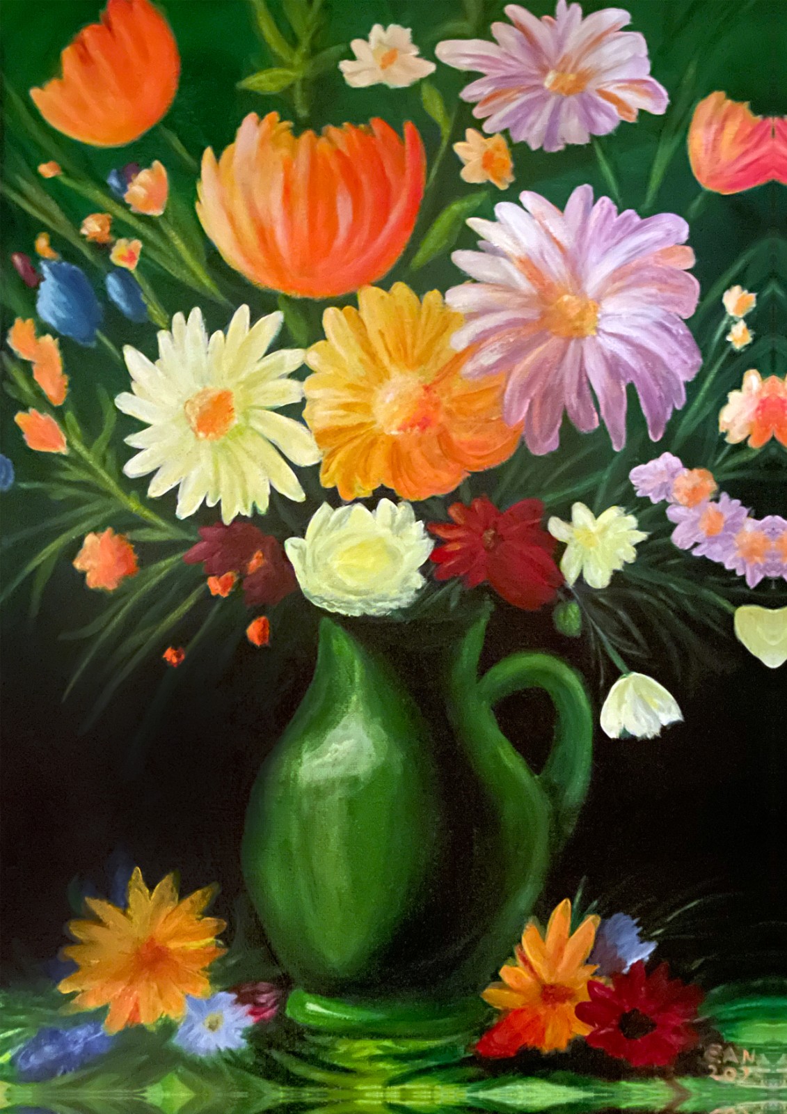 Poster Floral Midnight poster