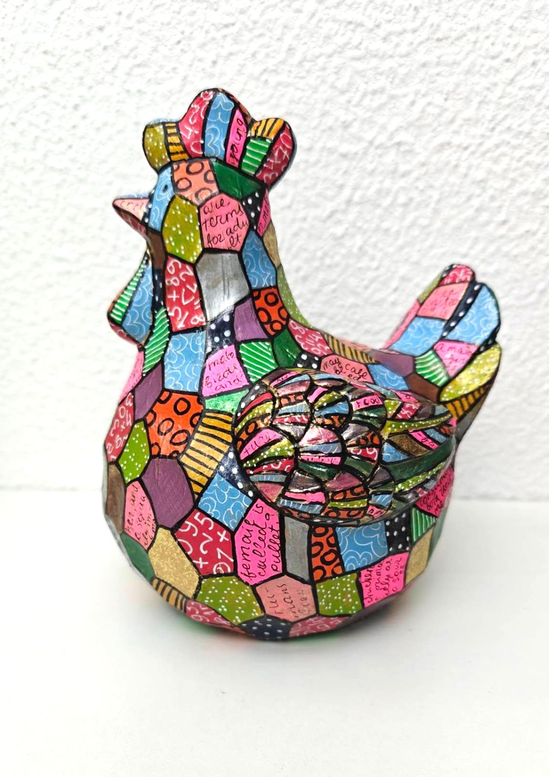 Kip – Handgeschilderd Kleurrijk Beeldje - 121556 Kip – Handgeschilderd Kleurrijk Beeldje