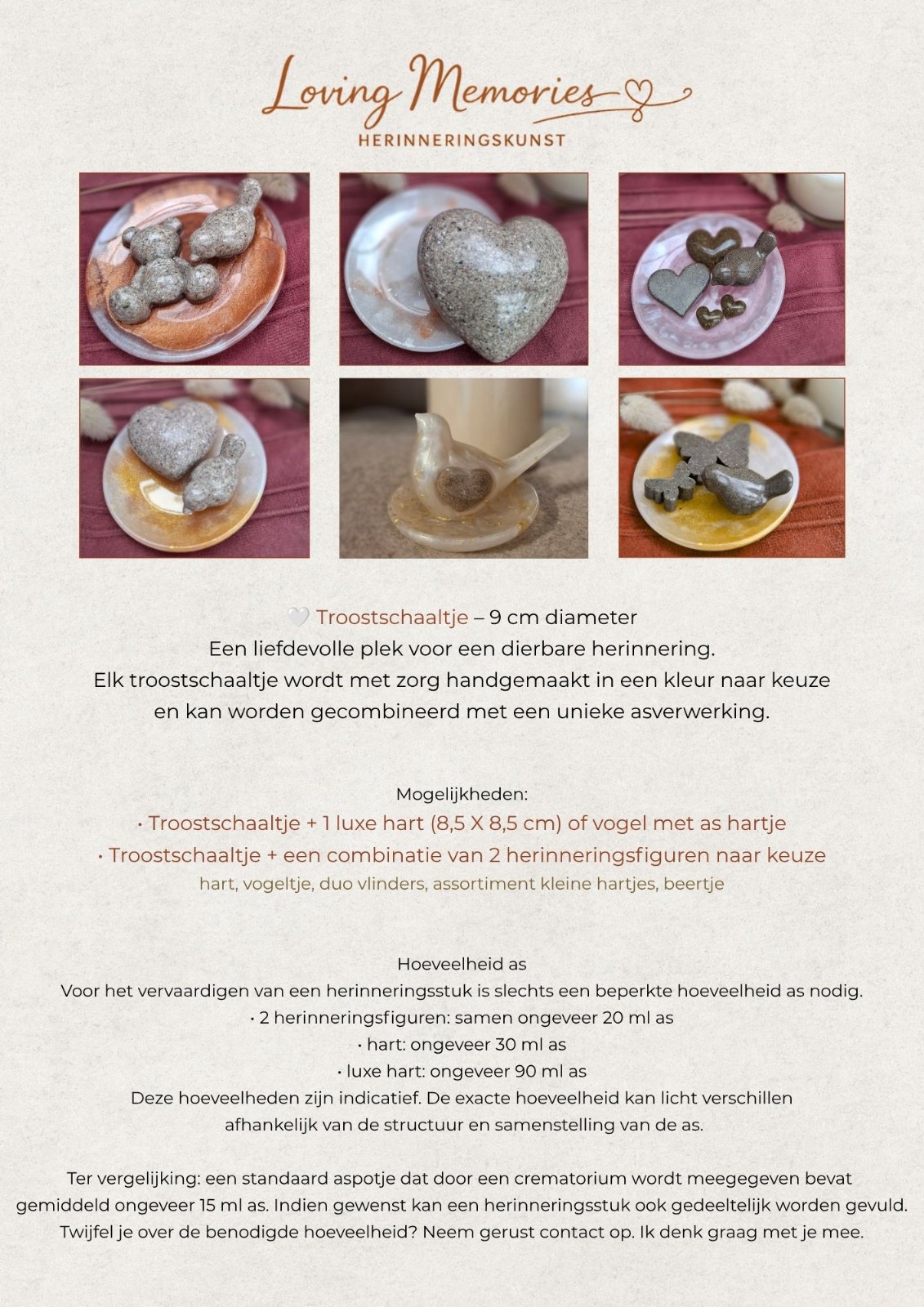 Troostschaaltje: tastbare herinneringen met as - 138369 Troostschaaltje: tastbare herinneringen met as