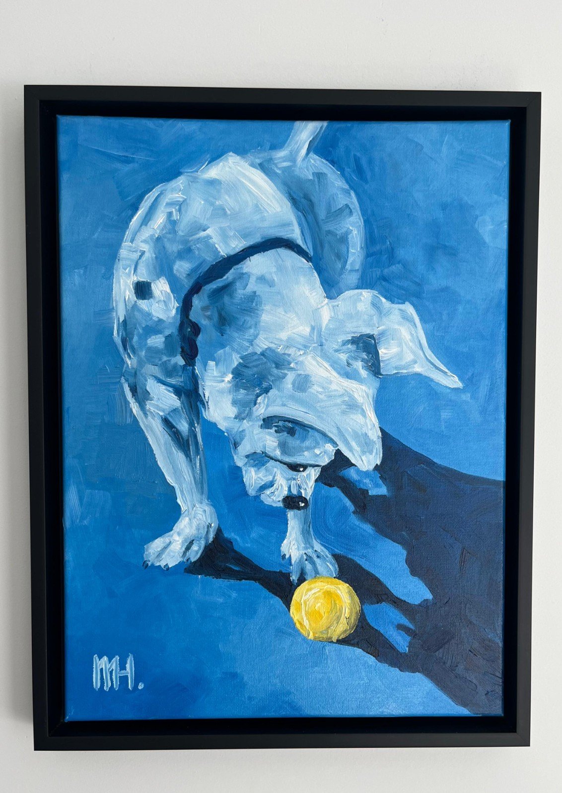 Schilderij "Blue Monday" - origineel kunstwerk in olieverf