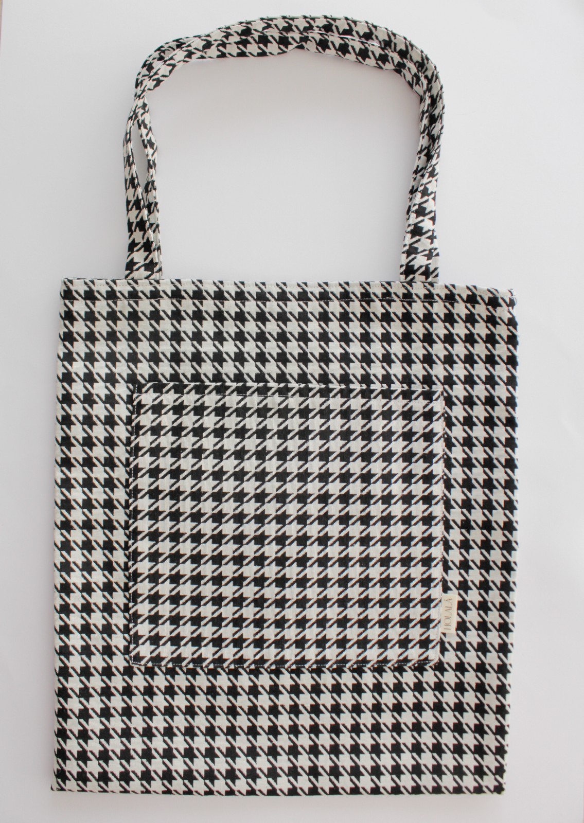 Stoffen Tote - Pied de Poule - 56684.jpeg Stoffen Tote - Pied de Poule - Model Melia
