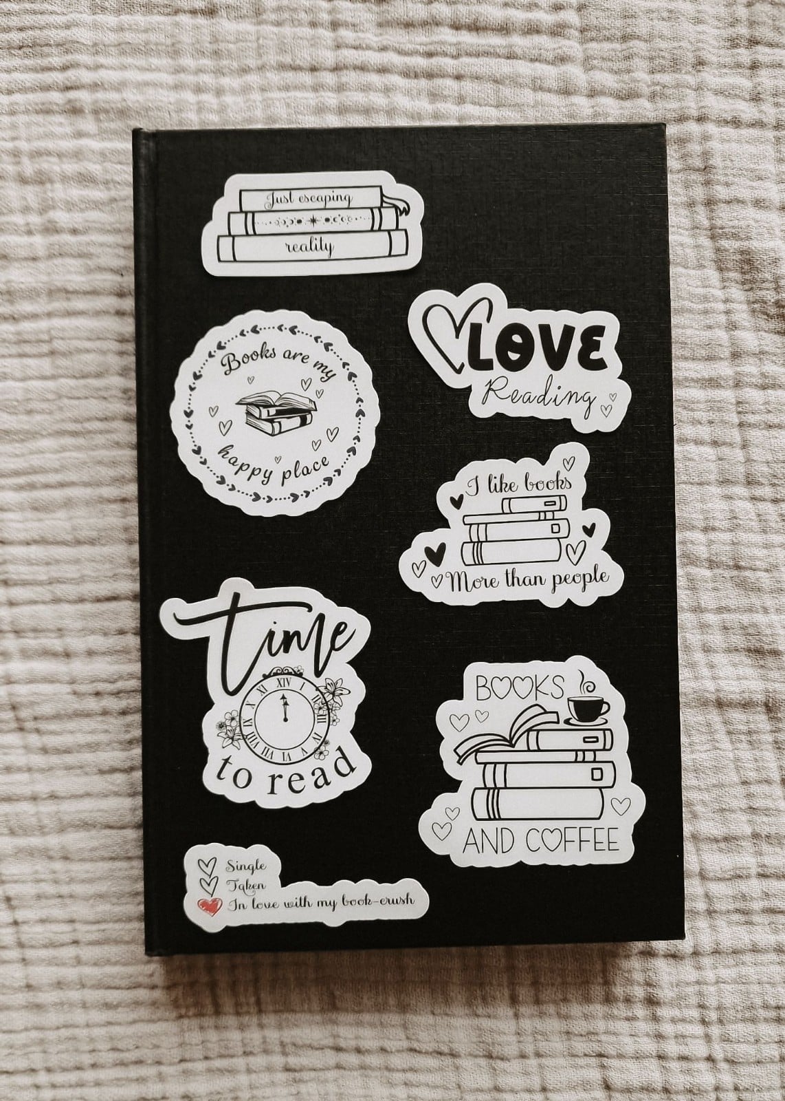 Bookish stickerset, set van 20 stuks