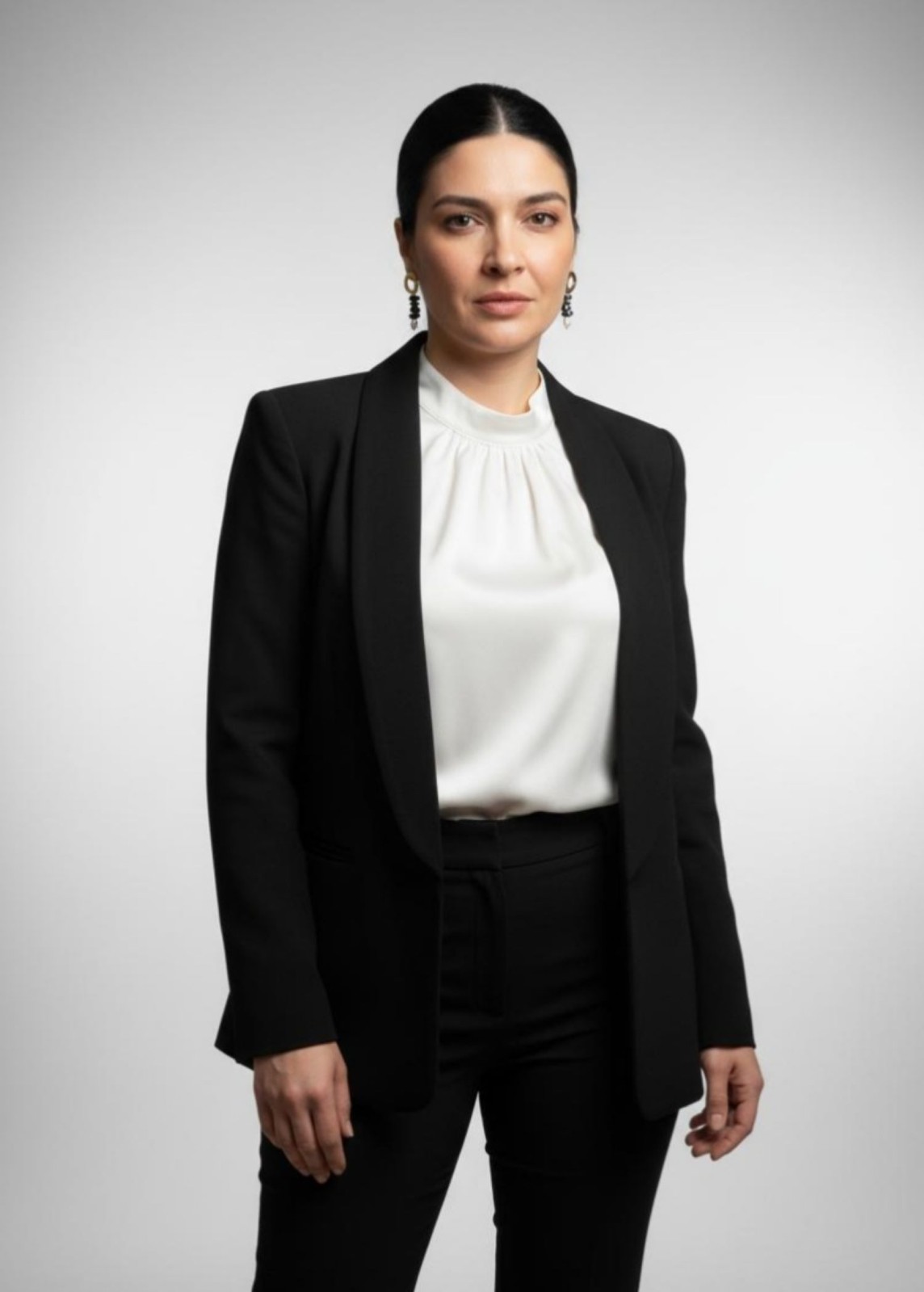 Hematiet en parel oorbellen