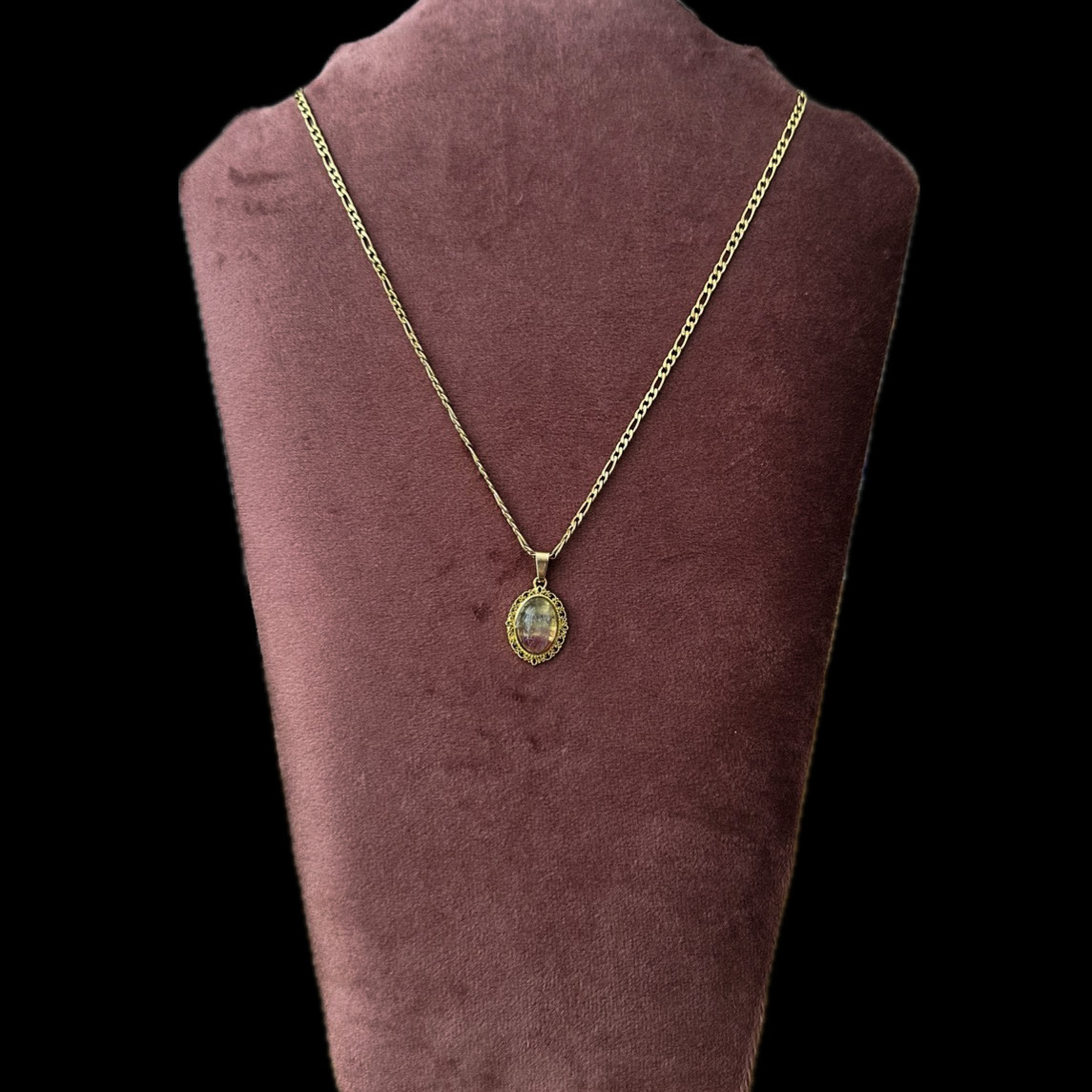 Ketting met cabochon met Fluoriet - 29280 Ketting met cabochon met Fluoriet