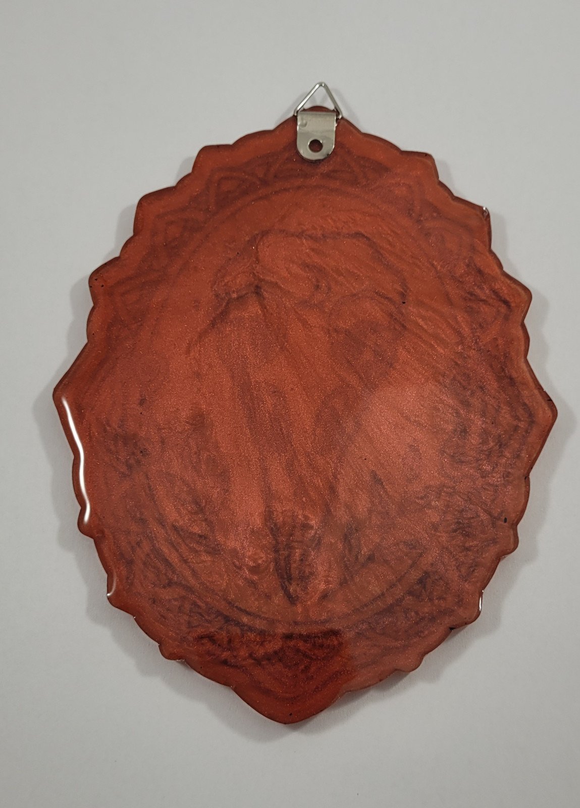 Vogel schedel muur decoratie rood