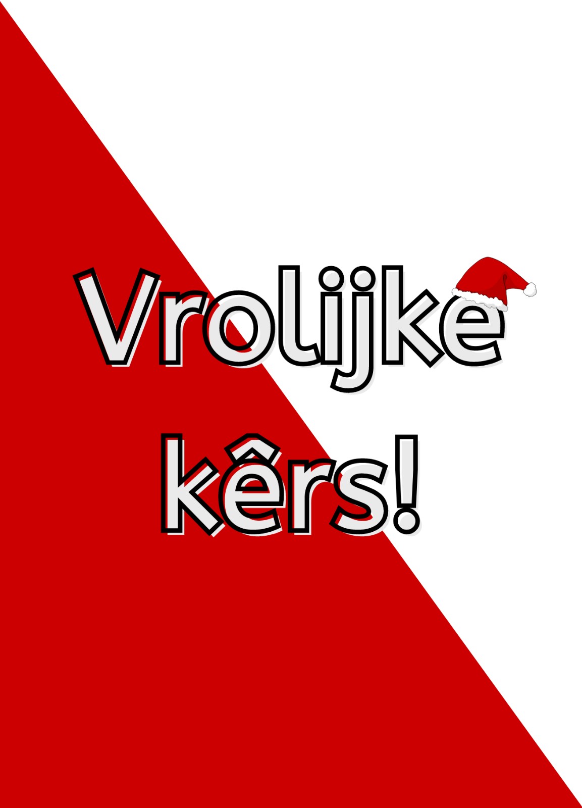 Utregse kerstkaarten (set van 5) - Vrolijke kêrs - 54626.jpeg Utregse kerstkaarten (set van 5) - Vrolijke kêrs