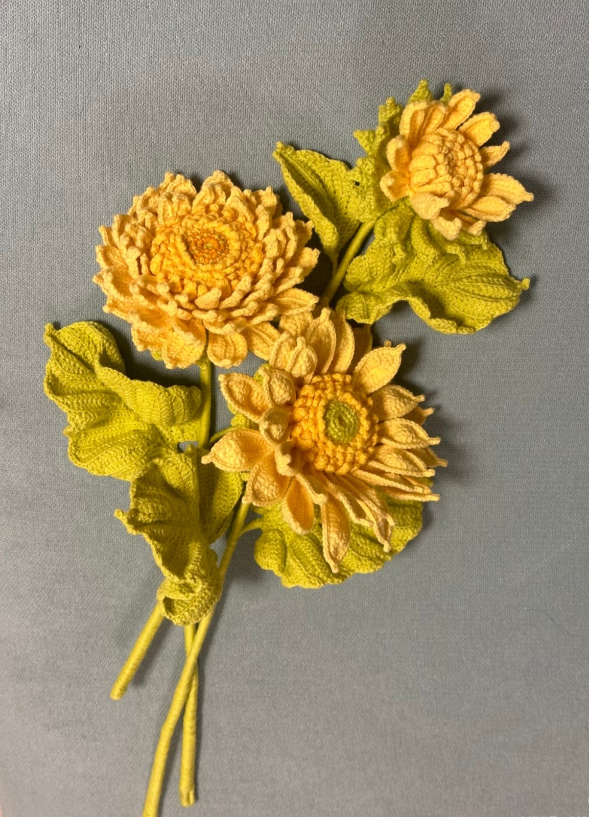 Handgemaakte Van Gogh Zonnebloemen – Ambachtelijk Gehaakt Kunstwerk