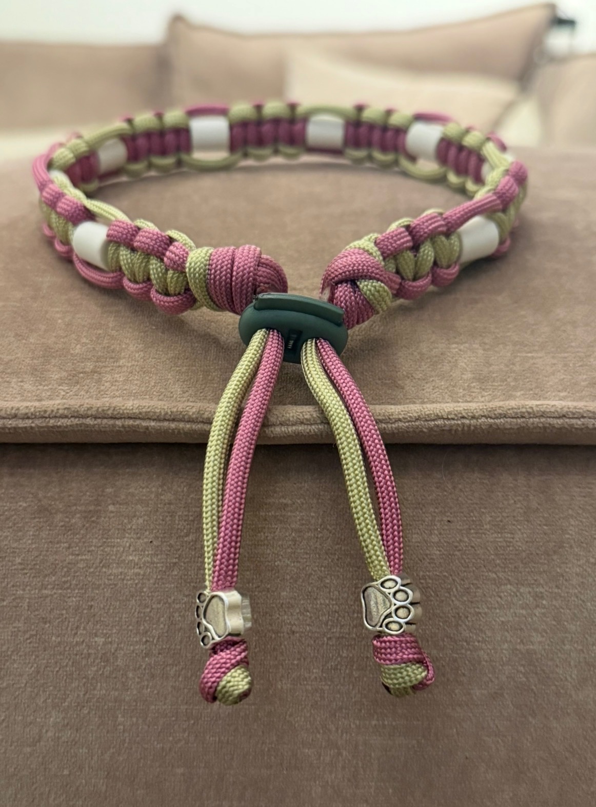 Anti-tekenband groen/roze