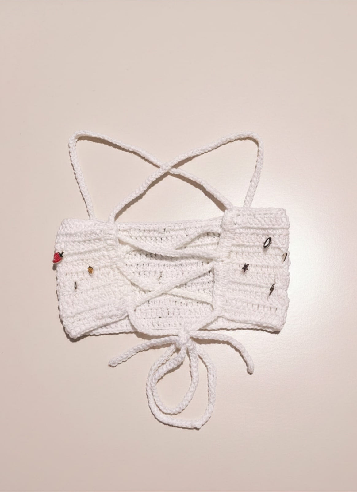 Usagi Charmspell – Gehaakte charm micro croptop – XS