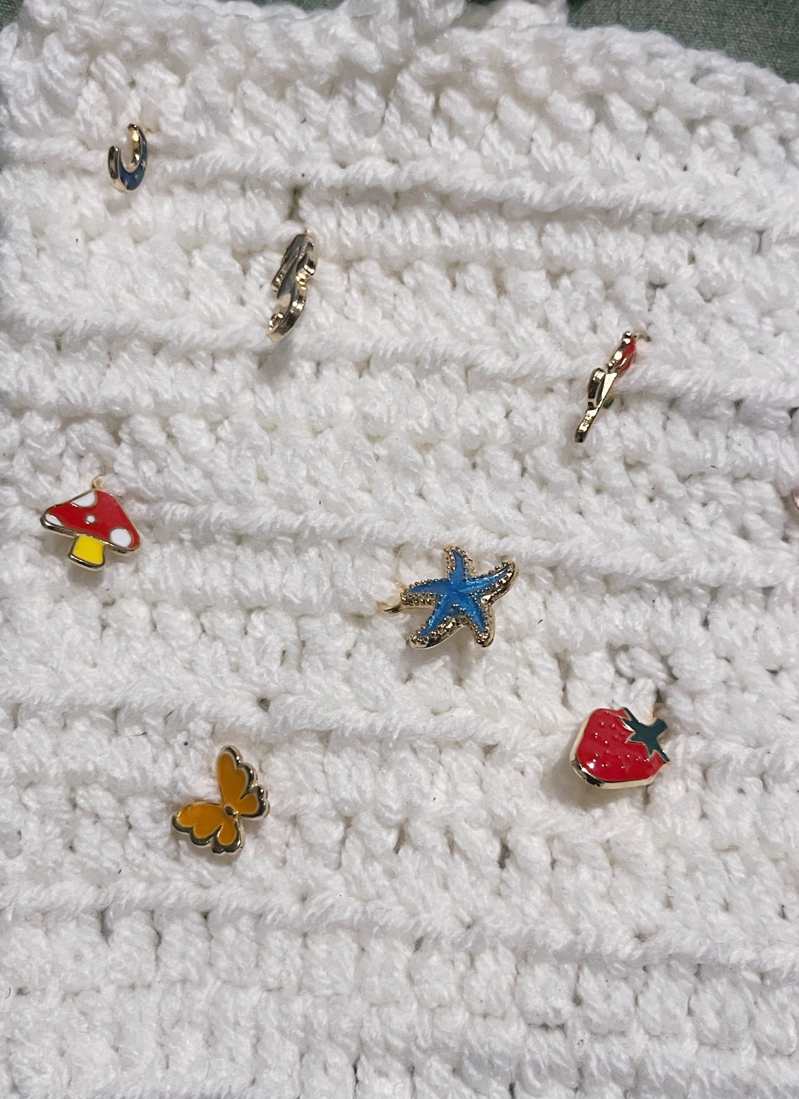 Usagi Charmspell – Gehaakte charm micro croptop – XS