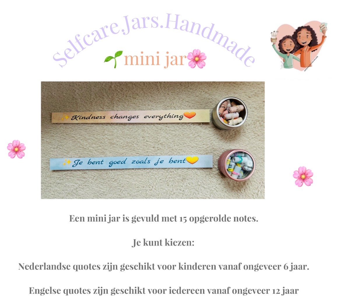 Uitdeel box   6 mini selfcare mini jars
