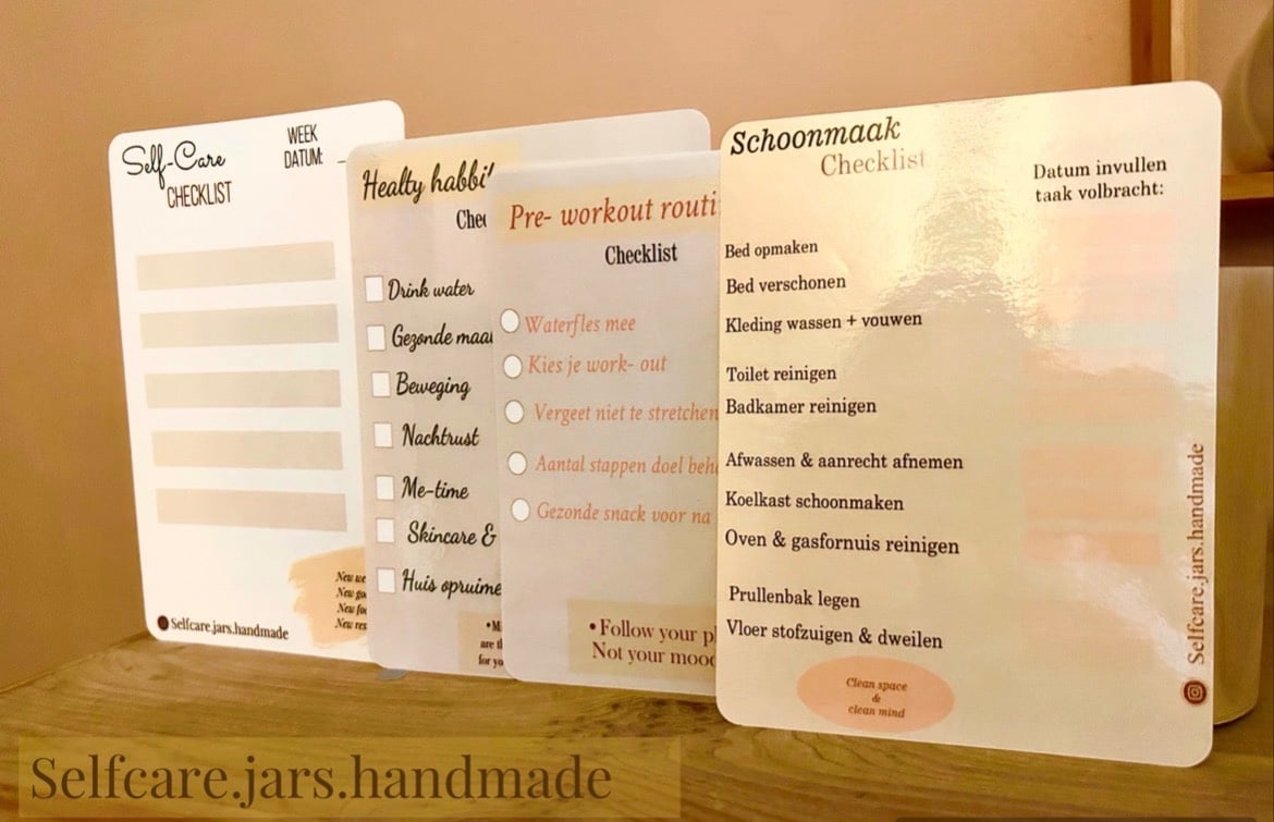 set Good Intentions checklisten - 99975 set Good Intentions checklisten