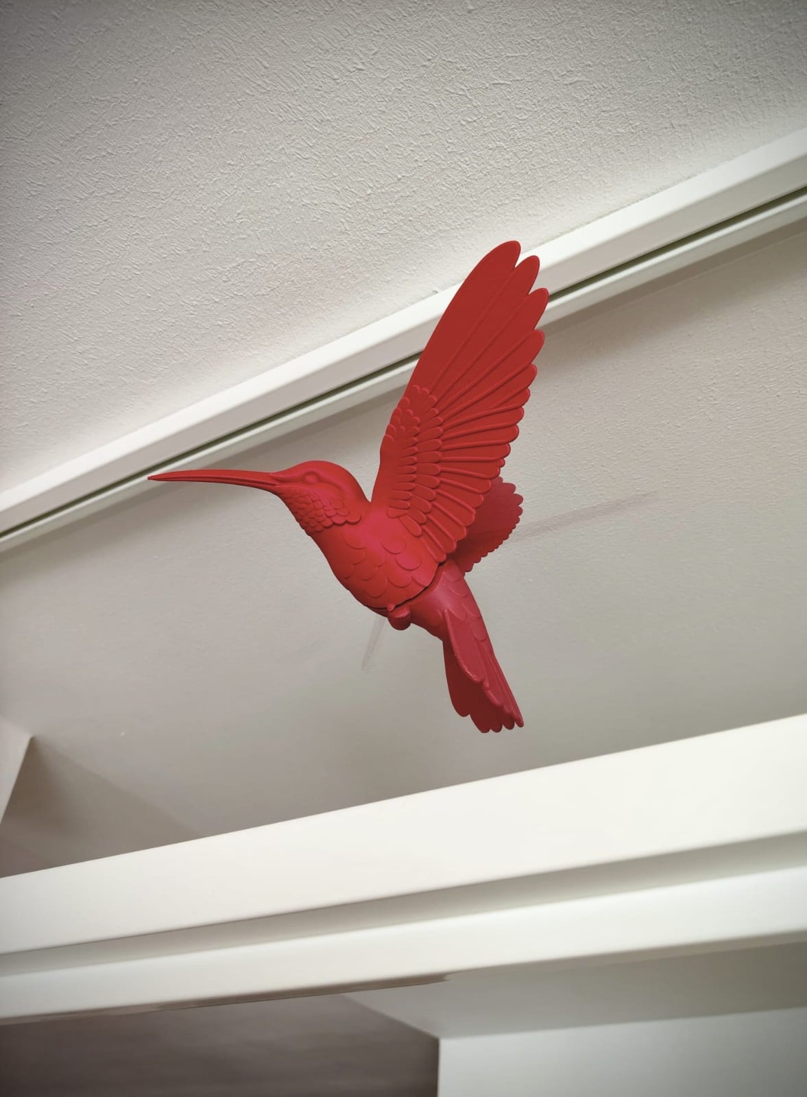 Magnetic hummingbird window art - Bordeaux - 124716 Magnetic hummingbird window art - Bordeaux
