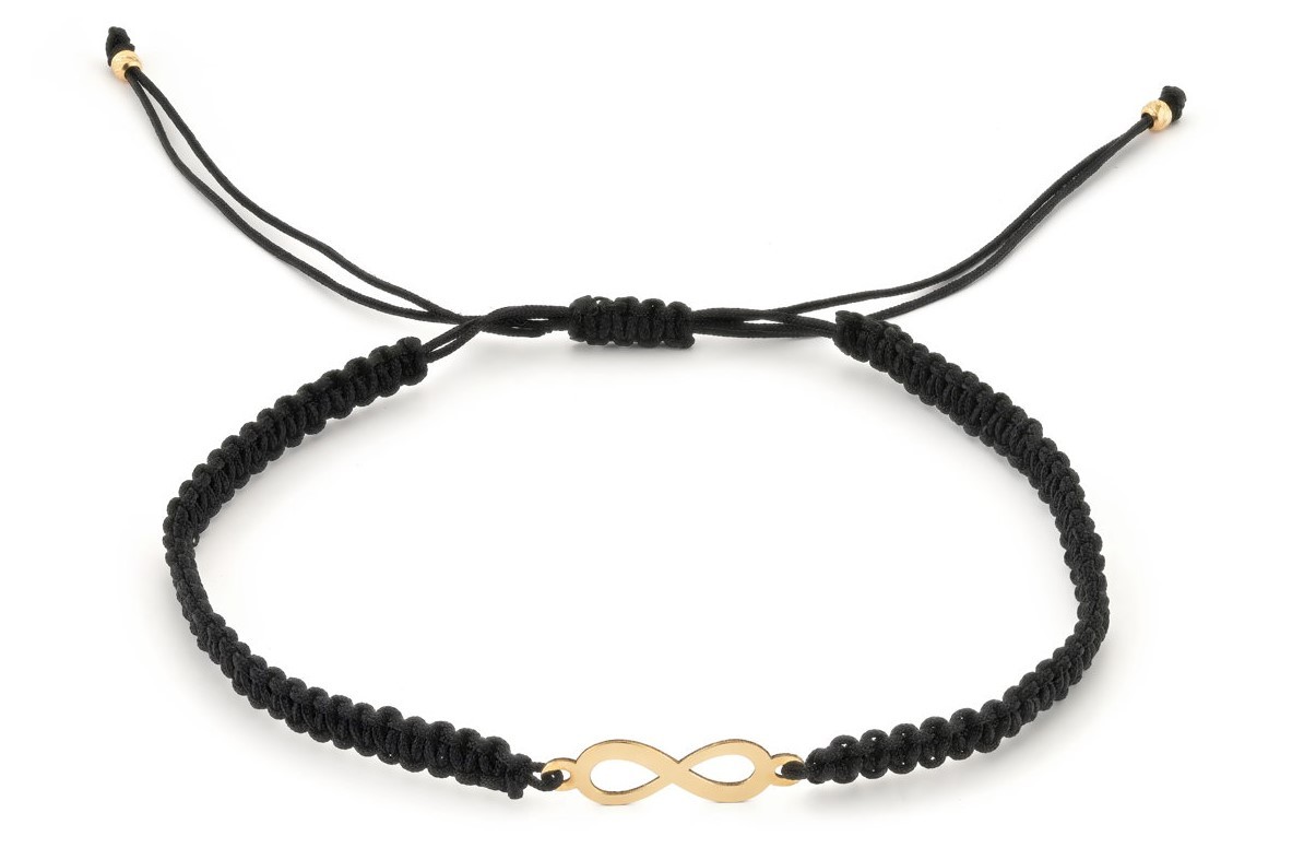 Armband met 14 karaat geelgouden Infinity bedel