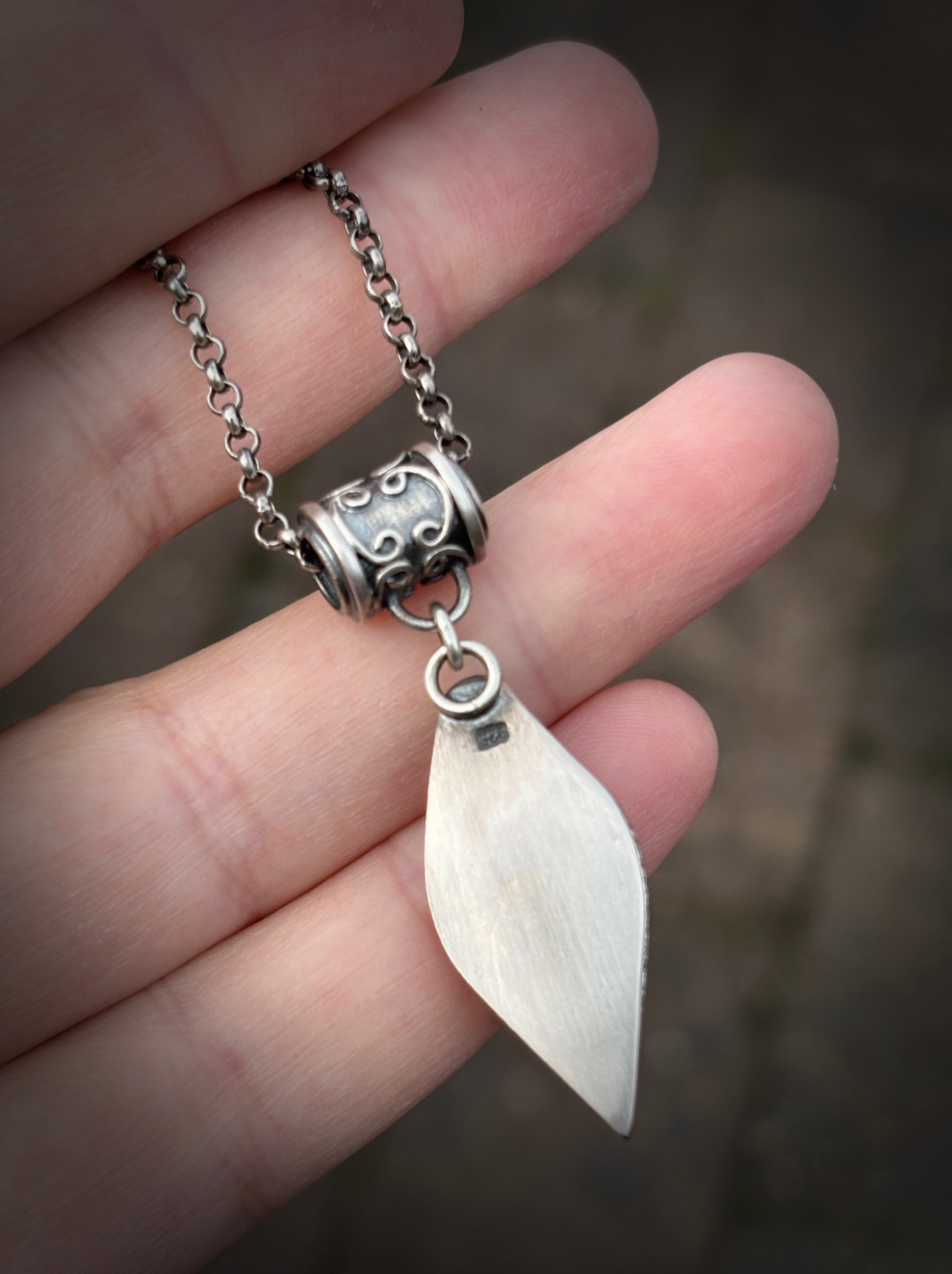 One of a kind zilveren hanger met obsidiaan en amethist – handgemaa… - 124037 One of a kind zilveren hanger met obsidiaan en amethist – handgemaakt & nikkelvrij