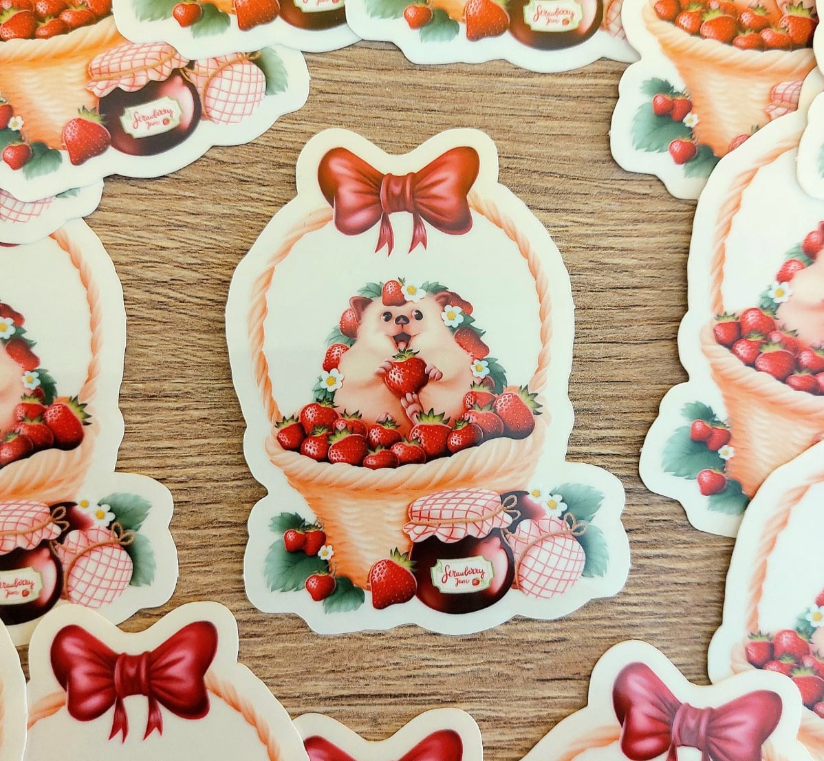 Strawberryhog sticker Transparant / Glanzend 6.1x8 cm - 149374 Strawberryhog sticker Transparant / Glanzend 6.1x8 cm