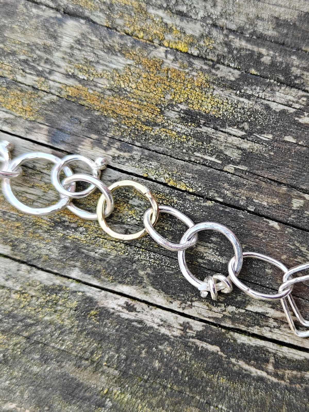 Rough Enough collection , unieke schakelarmband 14K