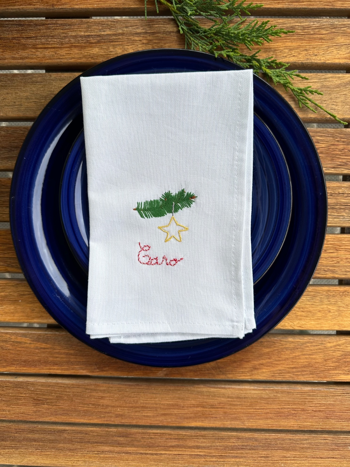 Gepersonaliseerde kerstservet_2 - 104431 Gepersonaliseerde kerstservet_2