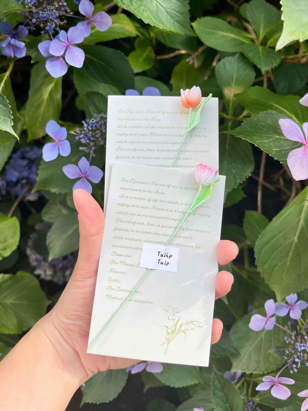 Micro Gehaakte Tulp Boekenlegger