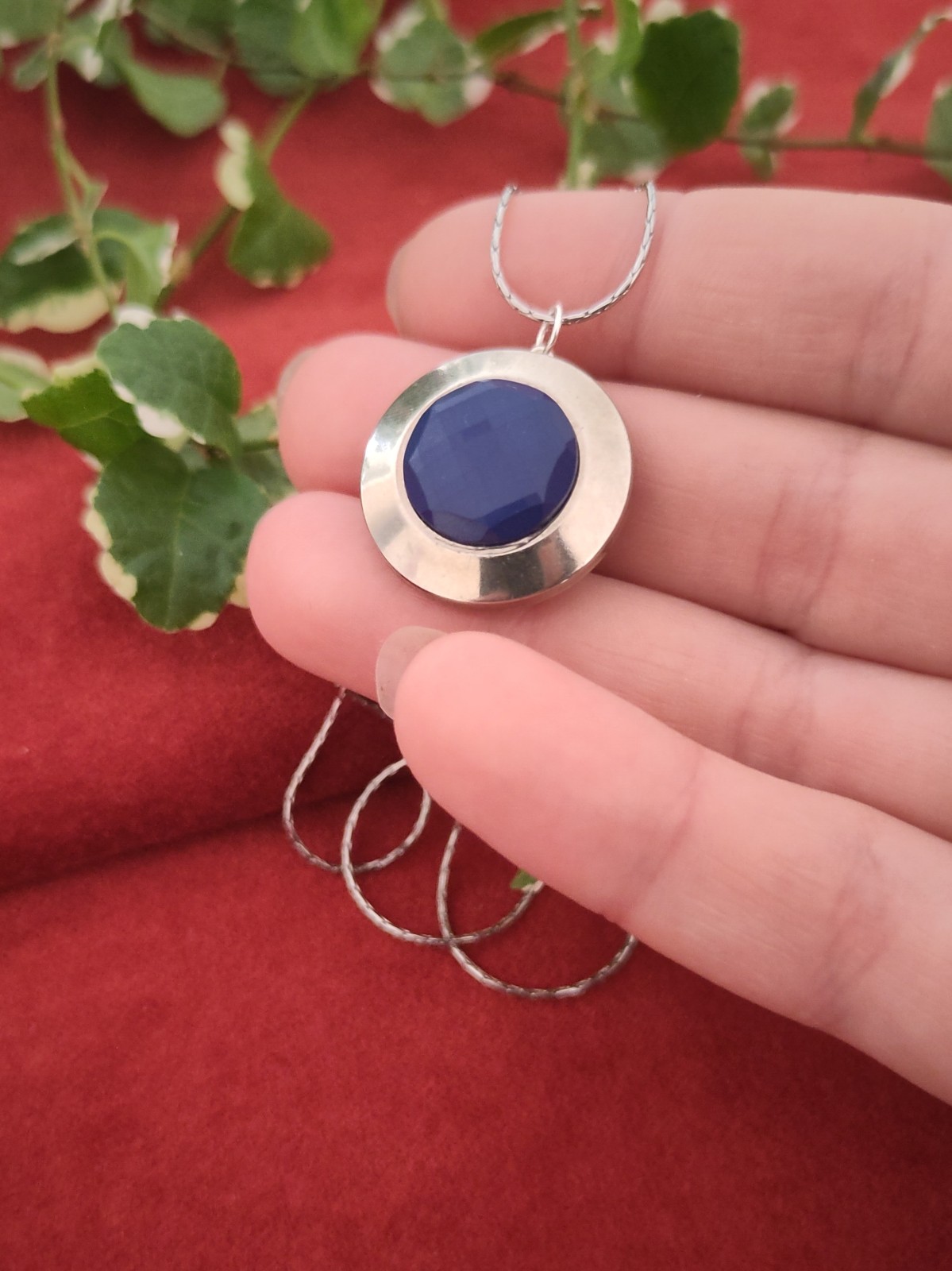 Zilveren ketting met unieke vintage hanger | 1960s