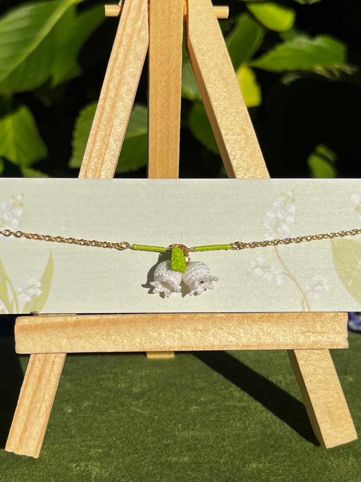Micro gehaakte lelietje-van-dalen ketting - 138778 Micro gehaakte lelietje-van-dalen ketting
