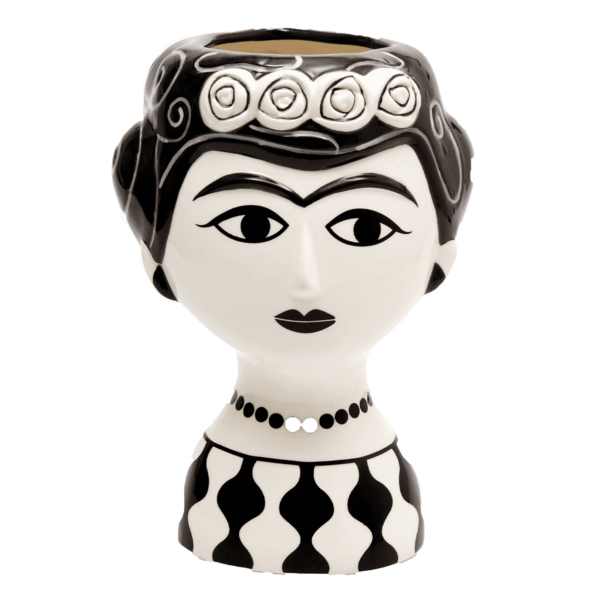 Kitsch Kitchen vaas Marisol z/w