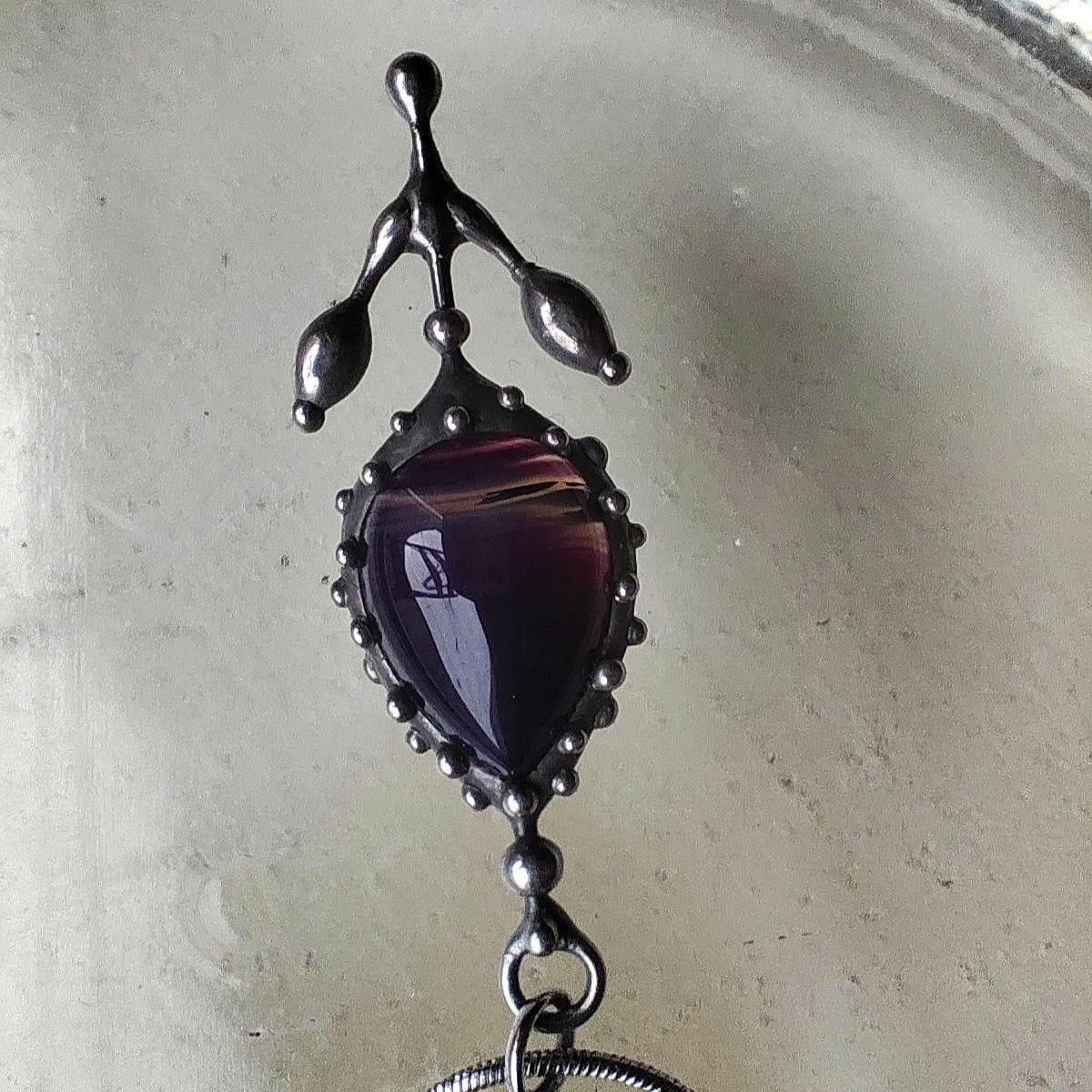 Handgemaakte bloemenketting van zilverkleurig koper en tinlegering - 141281 Handgemaakte bloemenketting van zilverkleurig koper en tinlegering