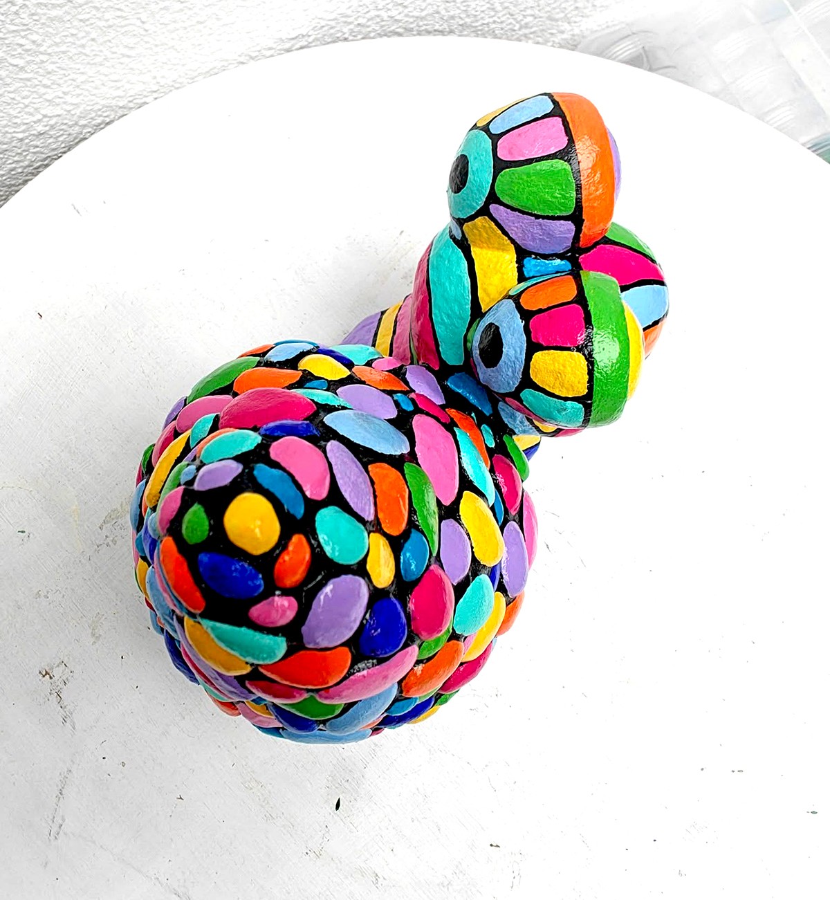 Slakie - Handgeschilderd kleurrijk beeldje - 116146 Slakie - Handgeschilderd kleurrijk beeldje