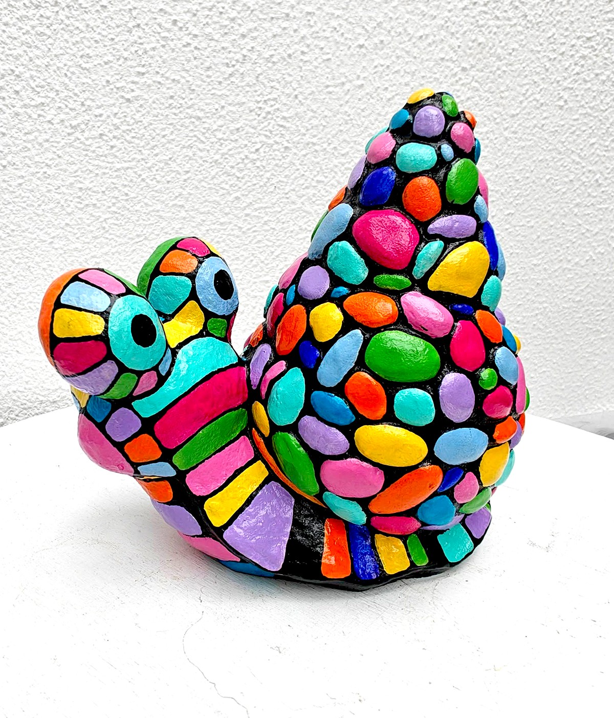 Slakie - Handgeschilderd kleurrijk beeldje - 116154 Slakie - Handgeschilderd kleurrijk beeldje