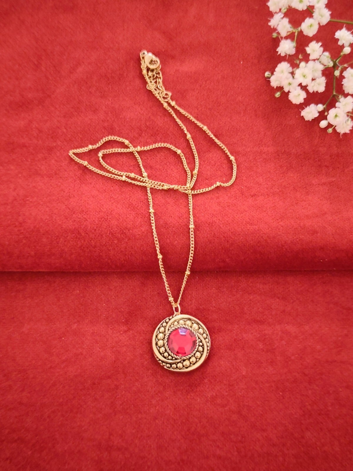 Vintage knoop kettinkje | glamour queen | 1970s - 108539 Vintage knoop kettinkje | glamour queen | 1970s