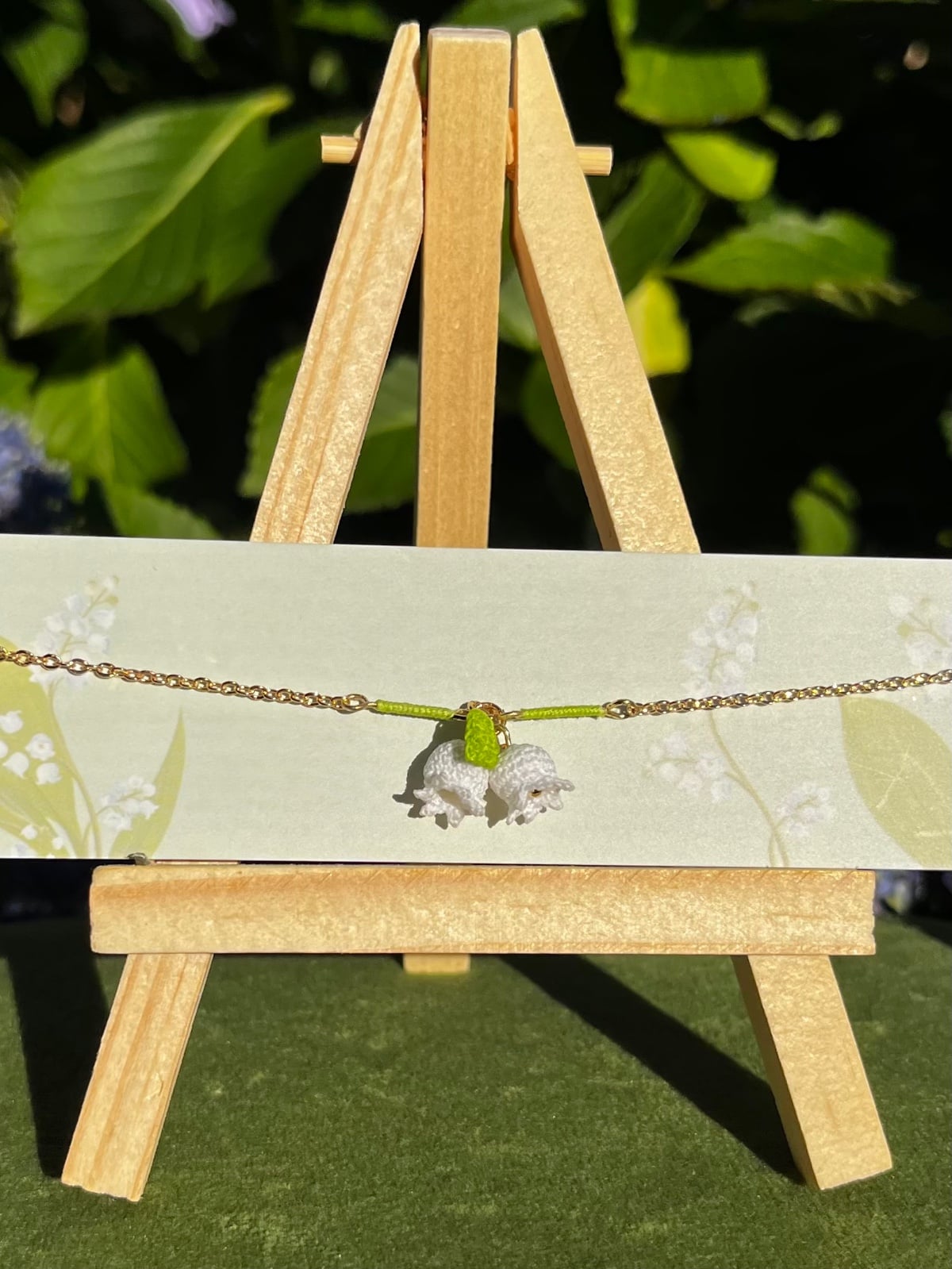 Micro gehaakte lelietje-van-dalen ketting - 138785 Micro gehaakte lelietje-van-dalen ketting