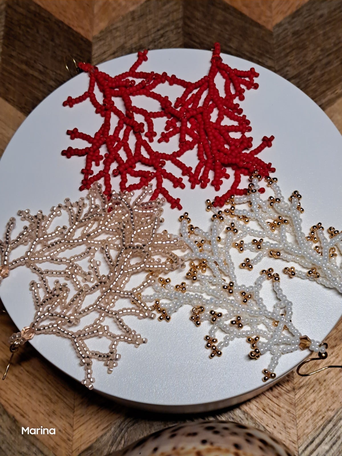 Coral Lace - kralenoorbellen - 146574 Coral Lace - kralenoorbellen
